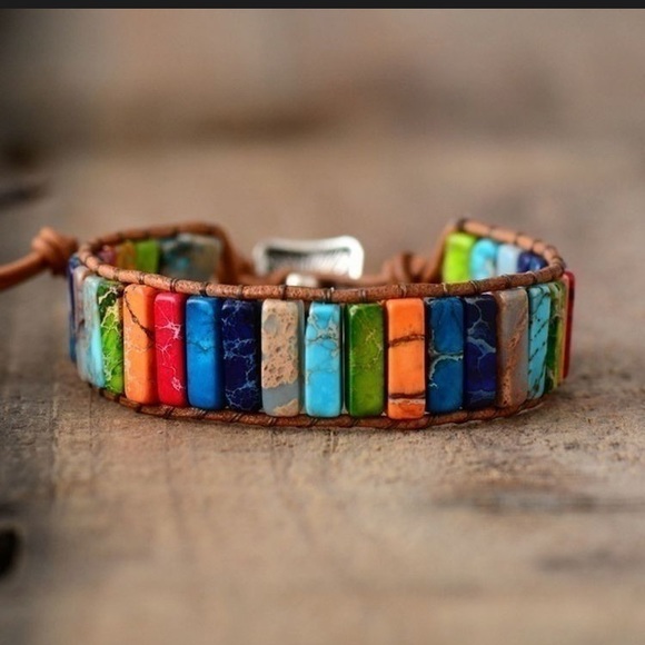 7-Chakra Bracelet Natural Crystal Healing Jewelry ‼️SOLD‼️ - Picture 8 of 8